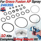 Set of 10 O-Ring Seal Rebuild Kit 246355 for Graco Fusion AP