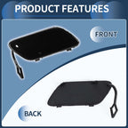 Front Bumper Tow Hook Cap for Mercedes-Benz B-Class (2005–2012) No.A1698851522 Cosmos Black