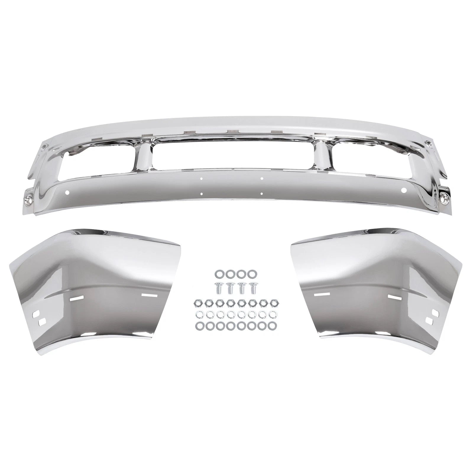 Chrome Front Bumper Face Bar for Ford Excursion F250 Super Duty (1999-2004)