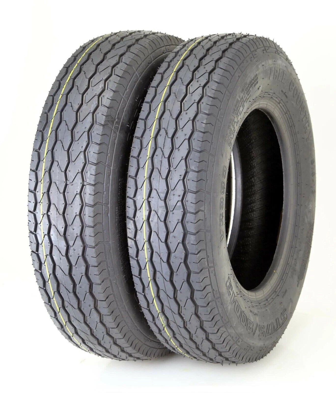 Set of 2 ST175/80D13 Trailer Tires 175 80 13 B78-13 6 Ply Bias