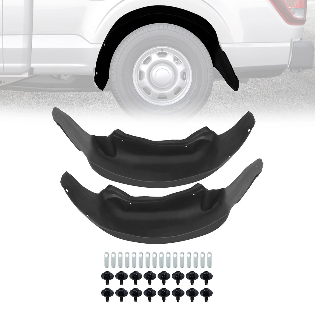 Rear Wheel Well Liners for Ford F-150 (2018–2024) Left + Right Side