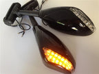 LED Turn Signal Mirrors for Honda CBR, Suzuki GSXR, TL1000R (Year Unspecified)