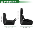 Mud Flaps Splash Guards for Hyundai Encino (2018-2020) with Mount Accessories