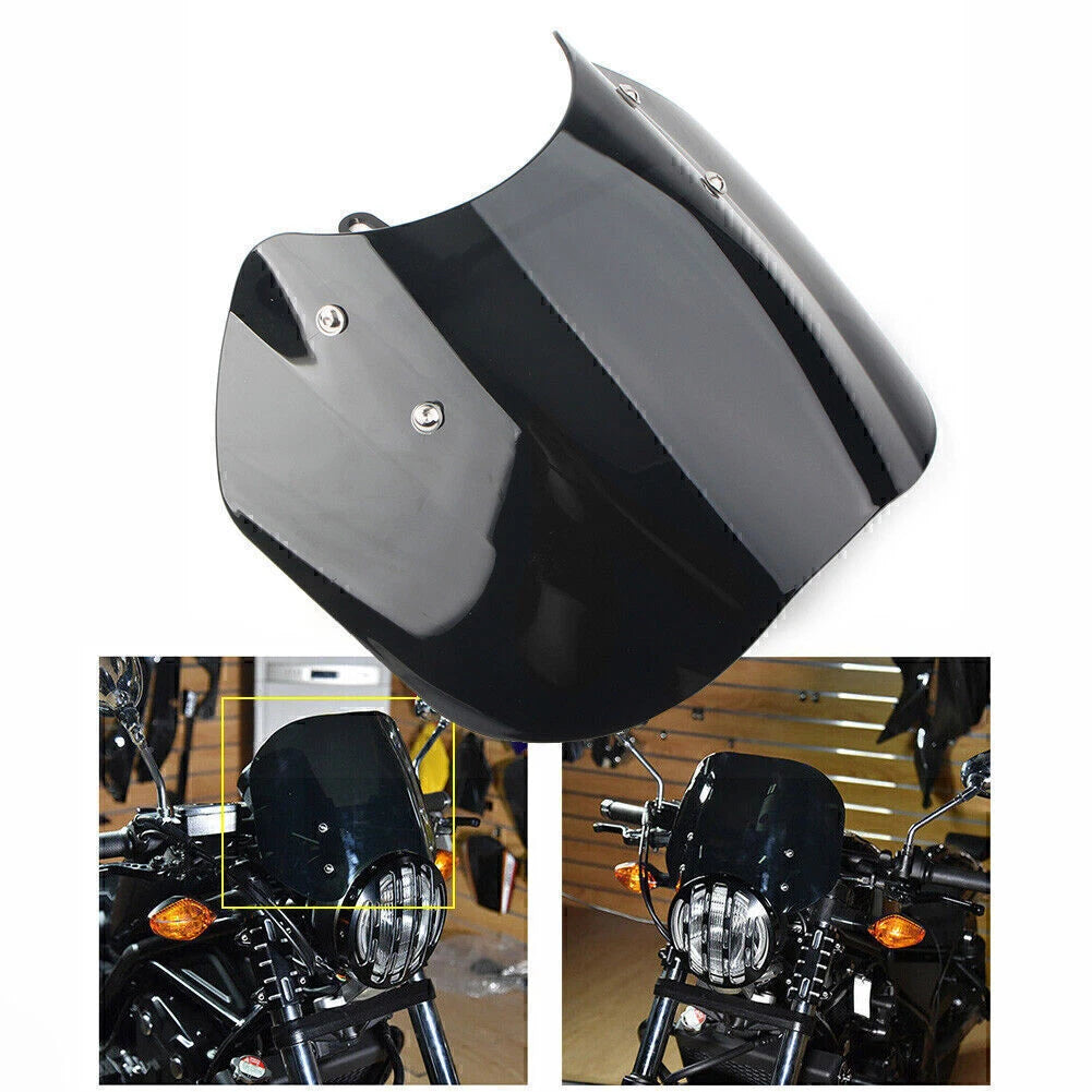 Windscreen Windshield Deflector with Bracket for Honda CMX500 Rebel (2018–2020)