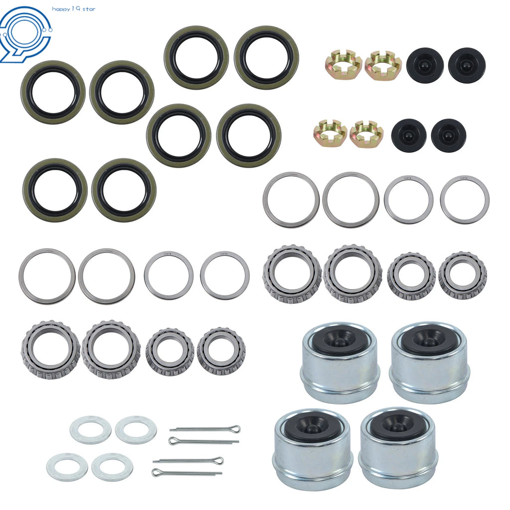 Set of 4 Trailer Hub Wheel Bearing Kit for 5200-7000lbs Axles