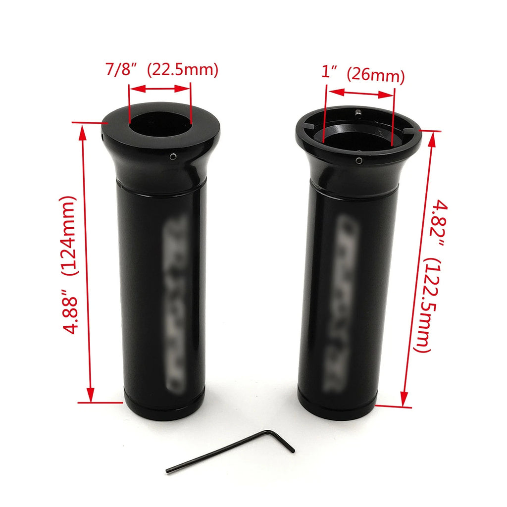 Custom 22mm Handlebar Grips for Suzuki GSX-R 600 750 1000 Hayabusa (2001–2023)