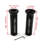 Custom 22mm Handlebar Grips for Suzuki GSX-R 600 750 1000 Hayabusa (2001–2023)