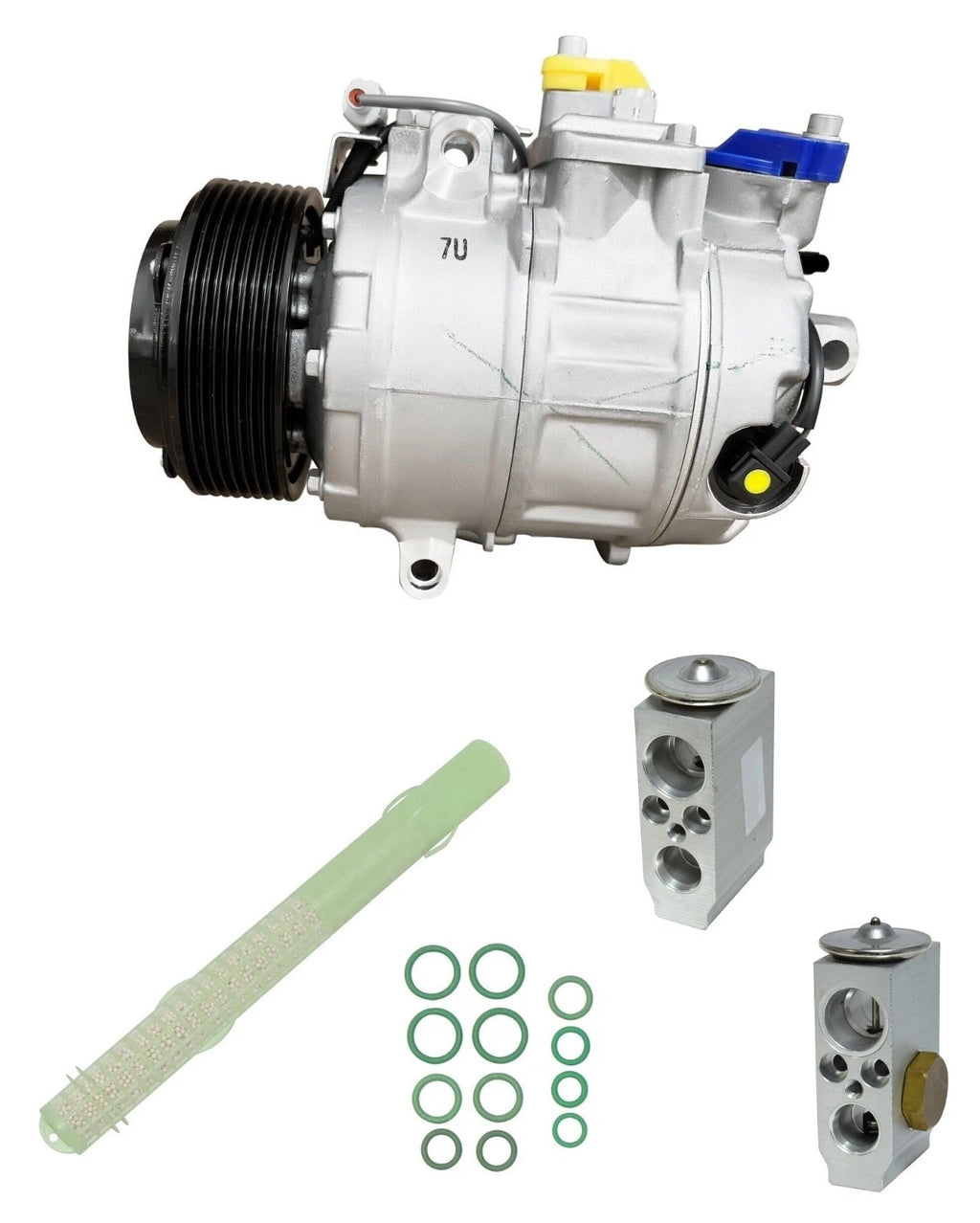 AC Compressor Kit Replacement for BMW 740Li 3.0L (2013–2014) With Rear