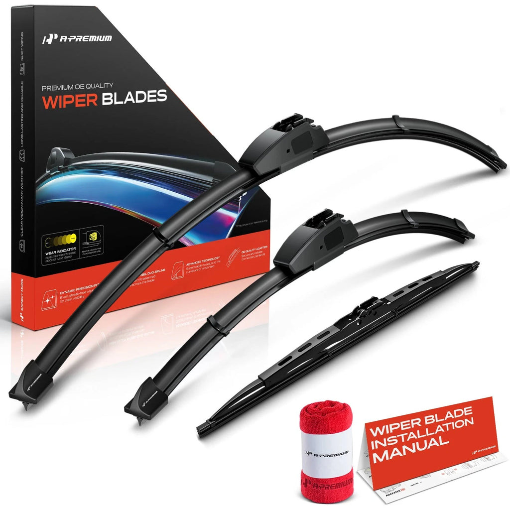 Set of 3 Wiper Blades for Mitsubishi Lancer (2010–2015)