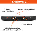 Rear Bumper with LED Light for Dodge Ram 1500 2500 3500 (2003–2009)