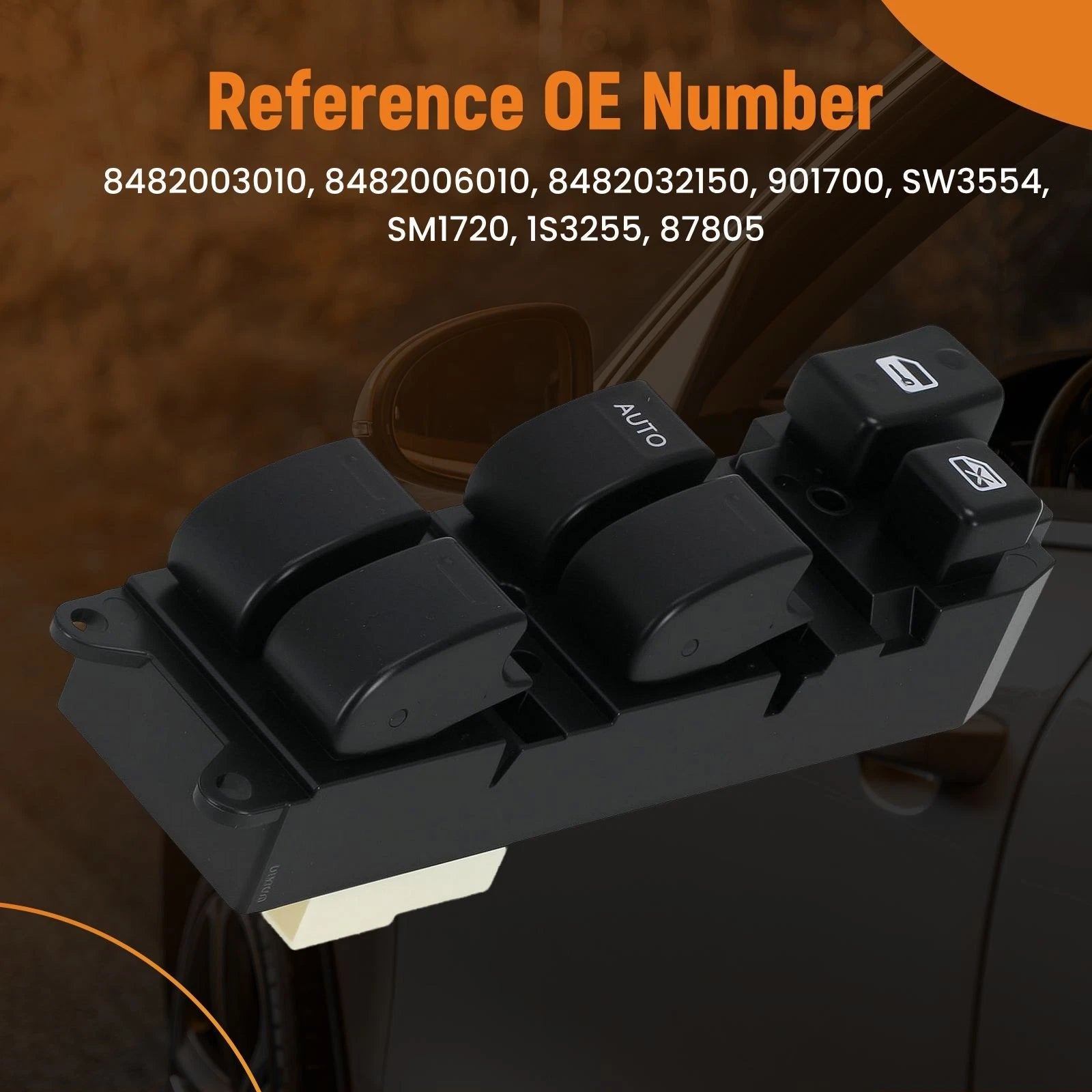 6 Button Power Window Switch for Toyota Camry Land Cruiser (1989–1994) SM1720
