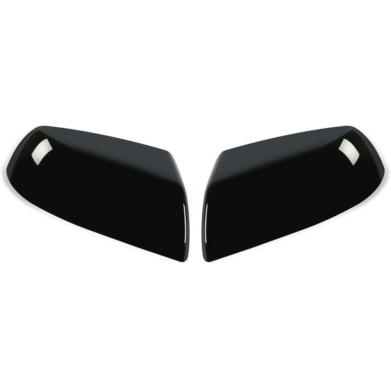 2X Gloss Black Side Mirror Cover Caps for Toyota Tundra Sequoia (2007–2019)