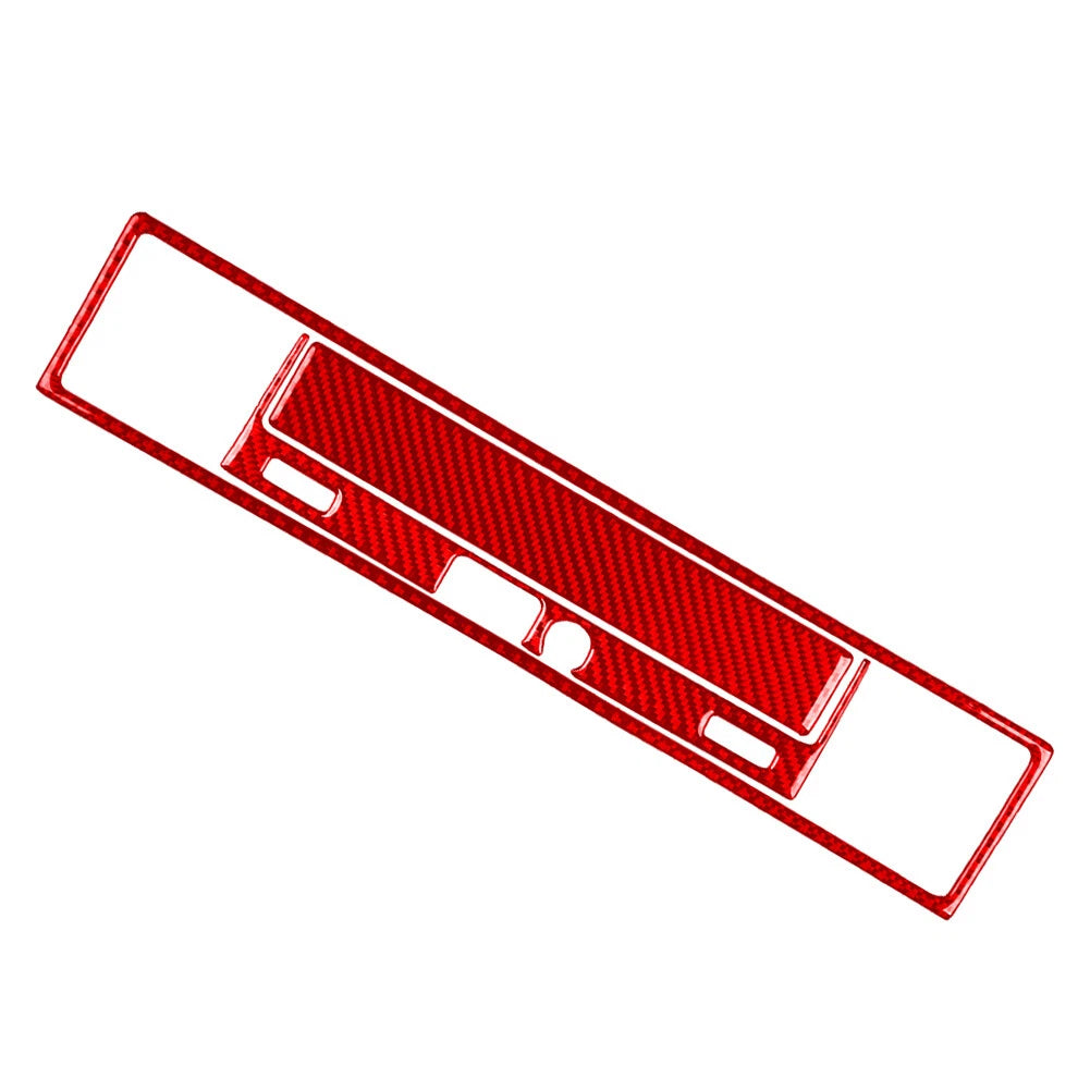 3X Carbon Fiber Red Co-pilot Storage Box Trim Kit for BMW 3 Series (1994–1996)