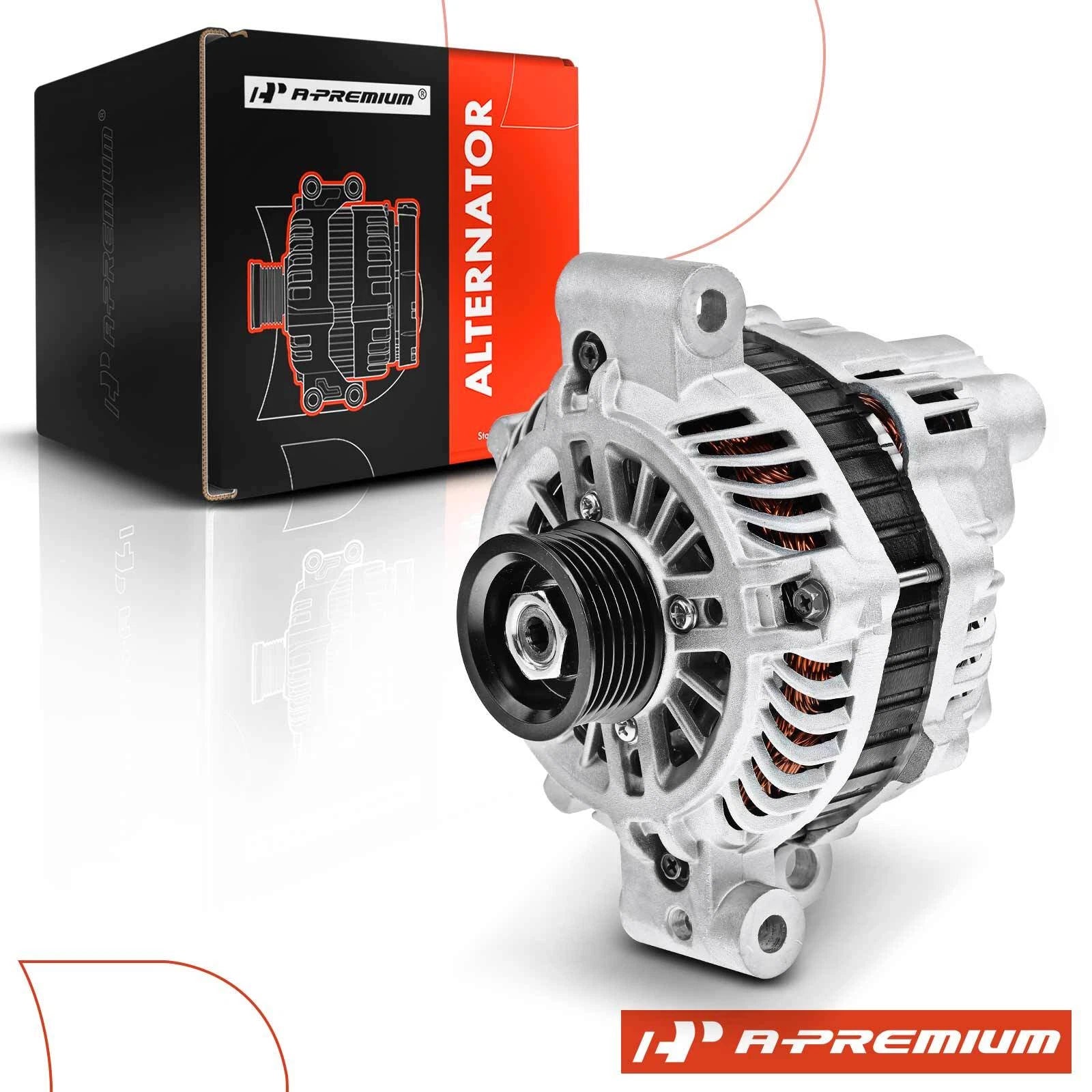 Alternator for Pontiac G8 (2008–2009) 12V 120A Clockwise 6-Groove Pulley