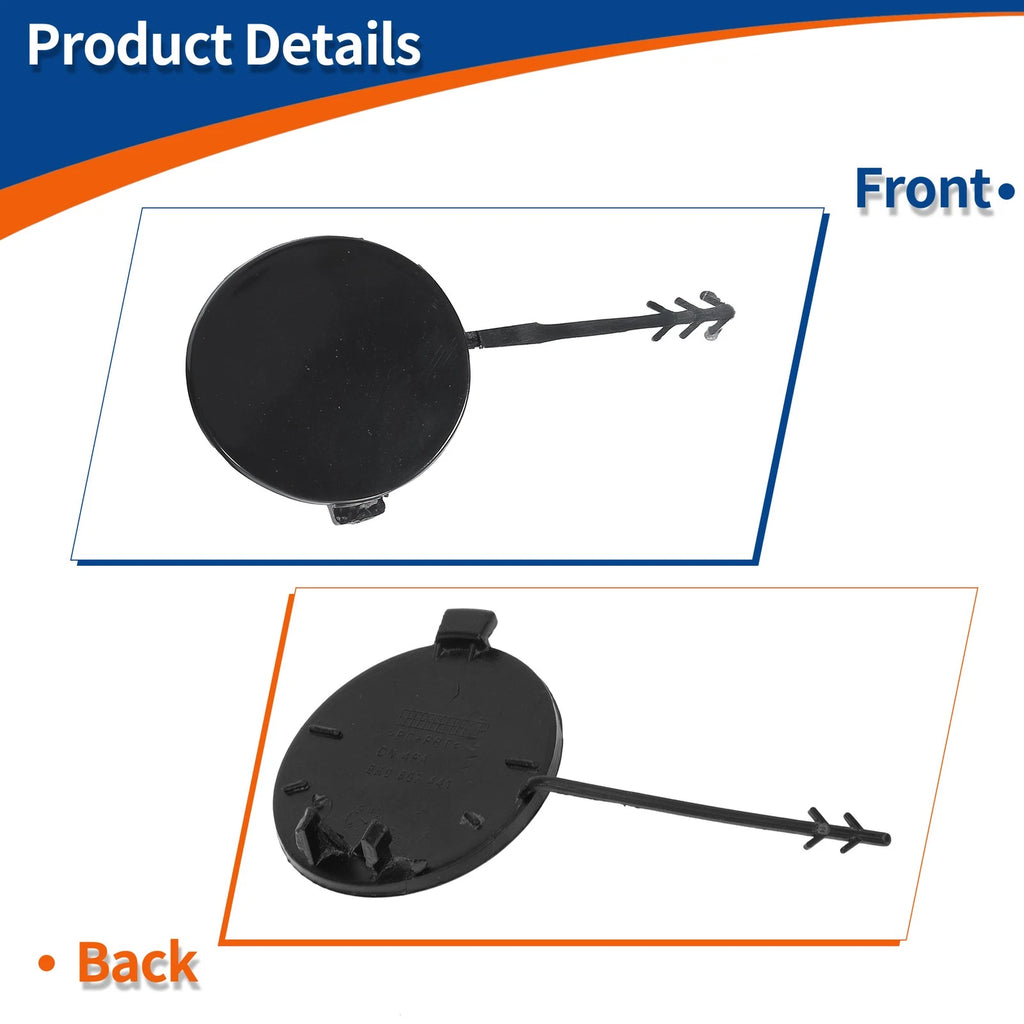 Rear Car Bumper Tow Hook Cover for Audi A4 Avant (2007–2015) No. 8K0807441 Unpainted