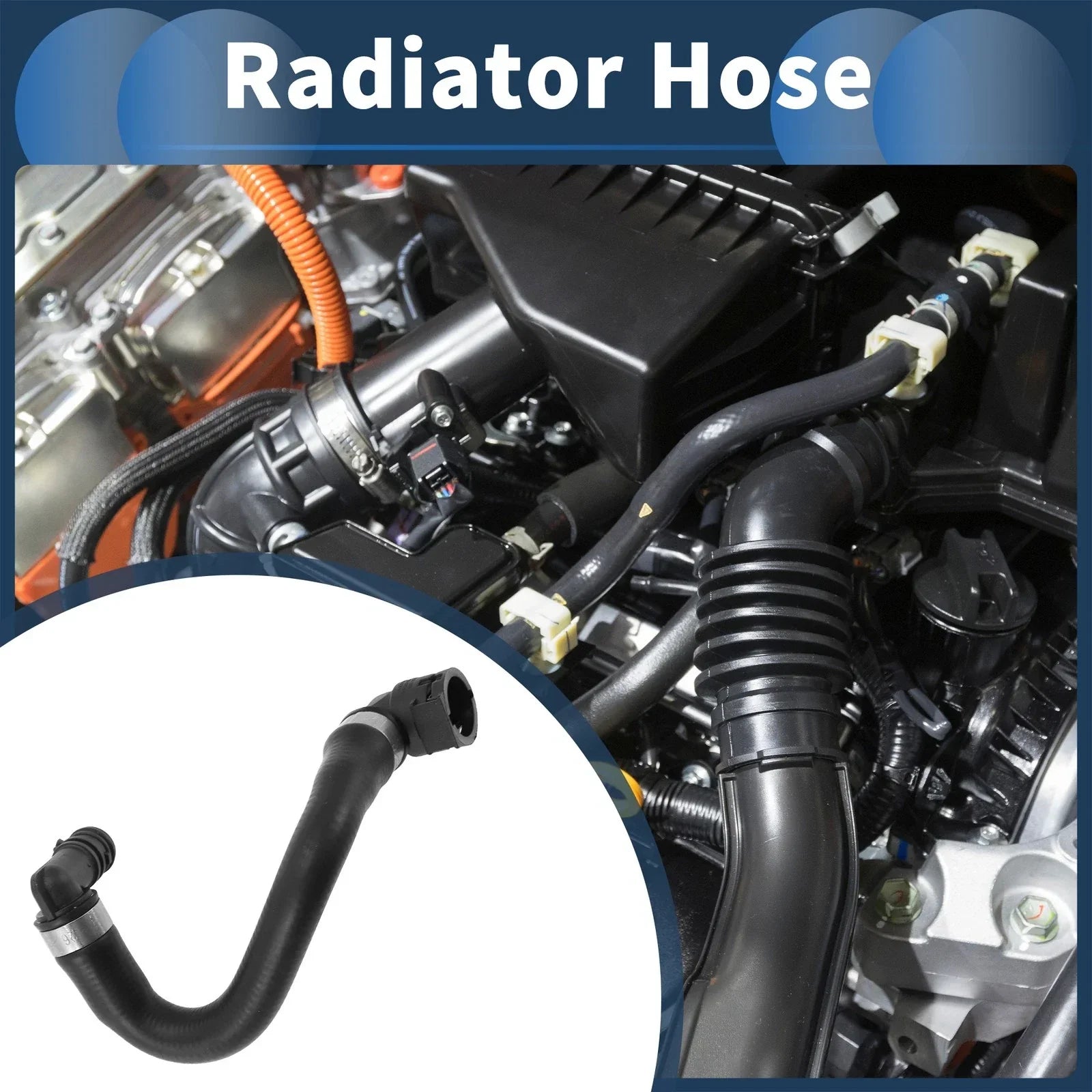 Radiator Hose for BMW 740i 740iL 750iL (1998-2001) Rubber