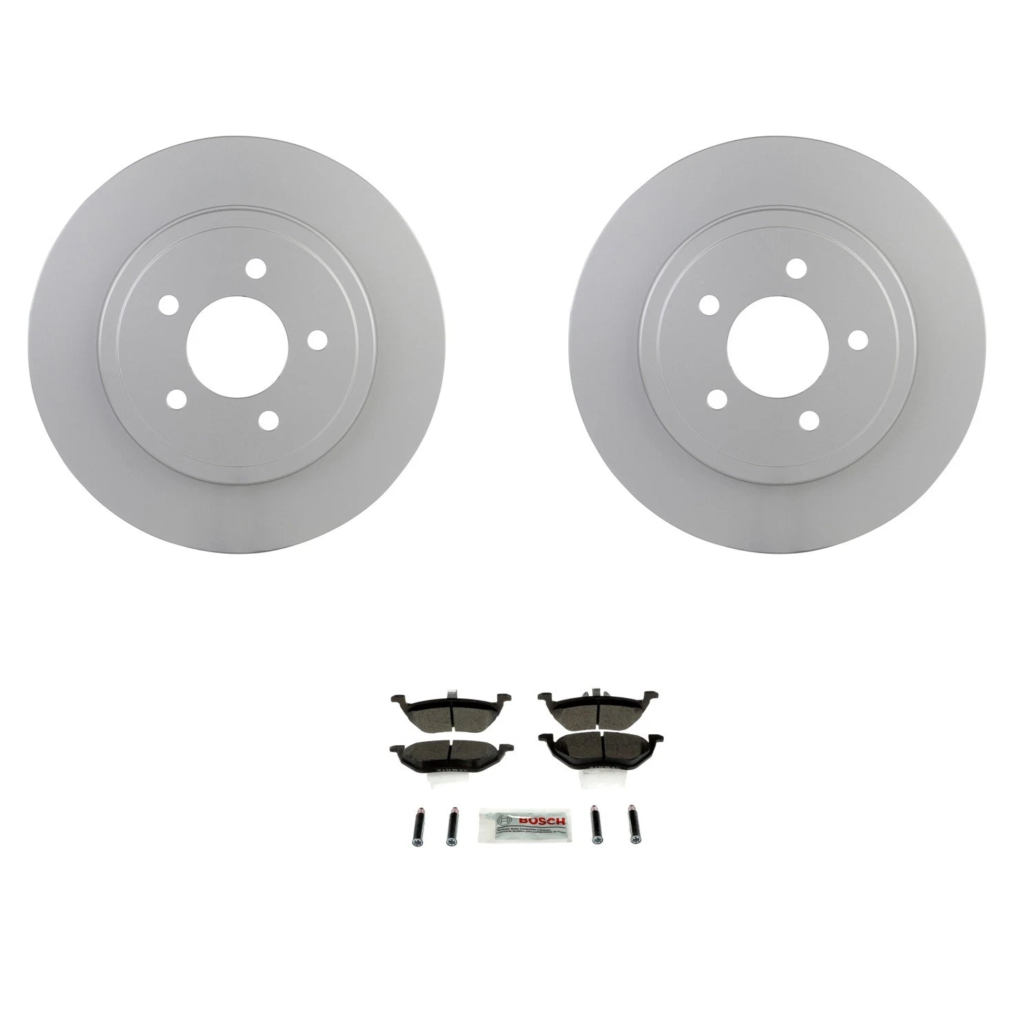 Bosch Rear Disc Brake Rotors & Ceramic Brake Pads Kit for Mariner Tribute (2001–2006)