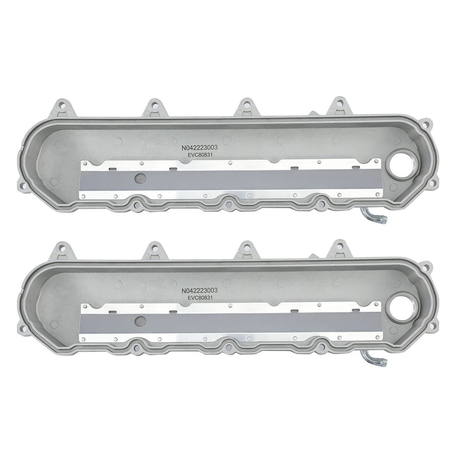 Silver Engine Valve Covers for Chevy LT Gen V 6.2L (2014-2023)
