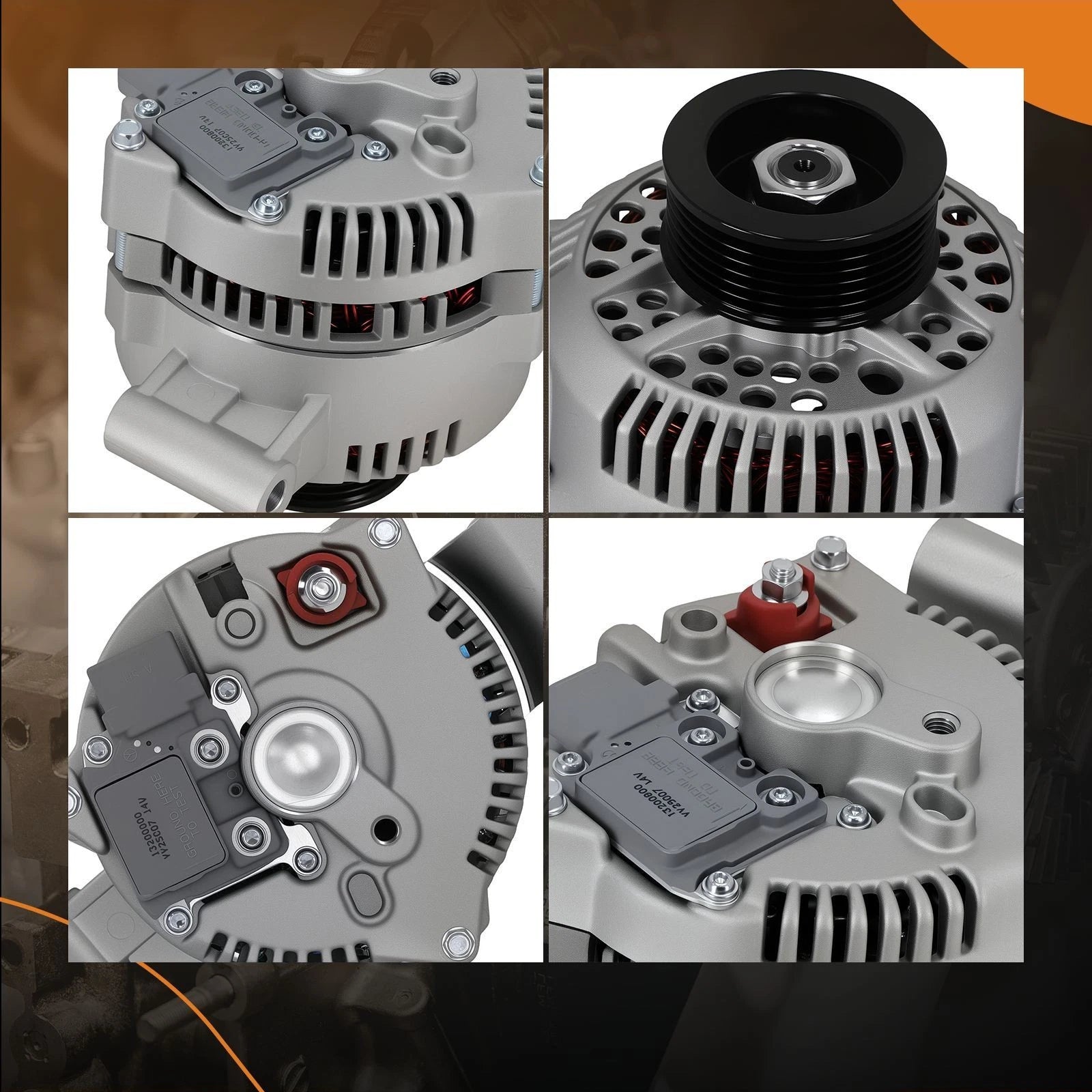 Alternator for Mazda B2300 2.3L (1994–1997) 6-Grooves