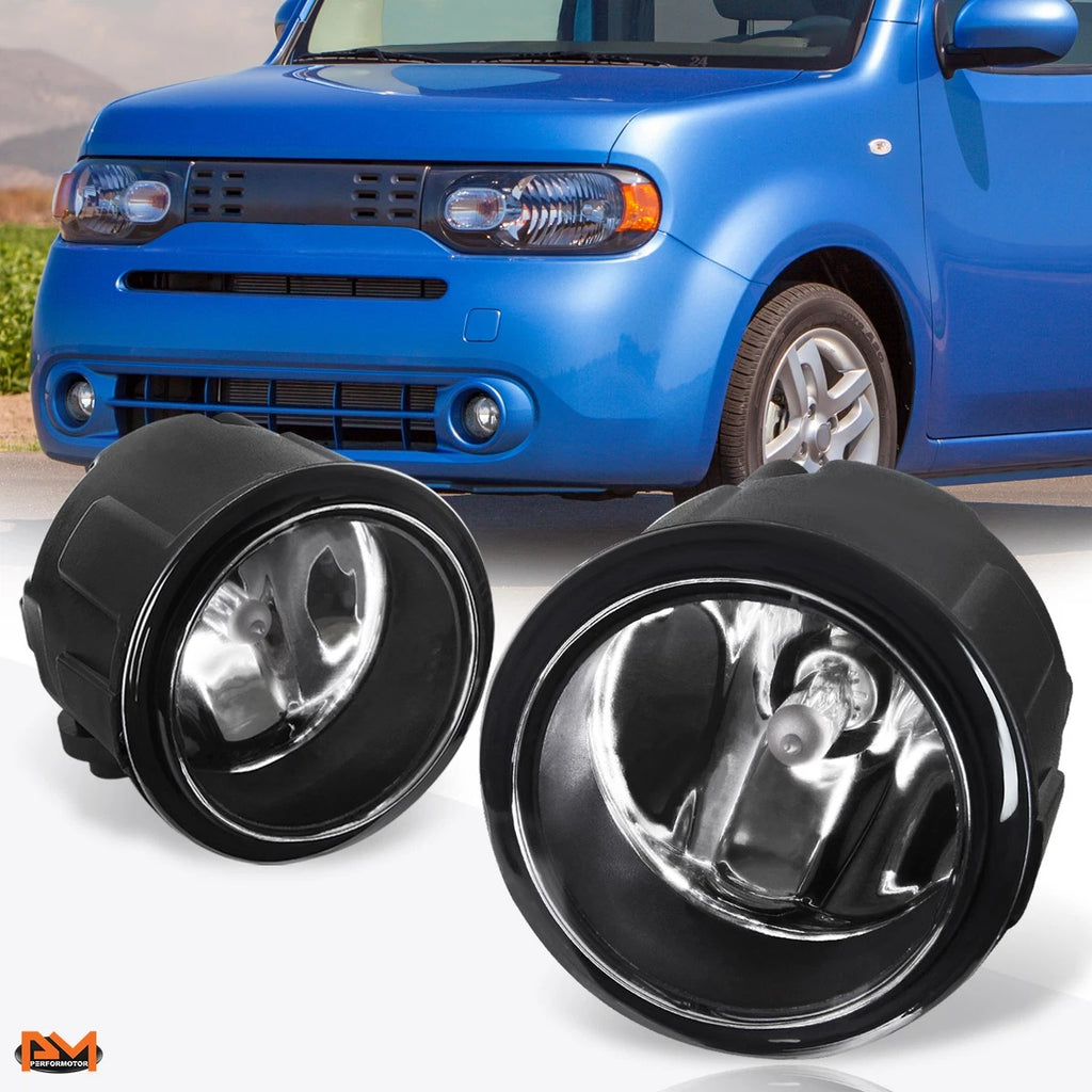 Clear Lens Fog Lights for Nissan Versa/Murano/Rogue/Cube (2007–2014)