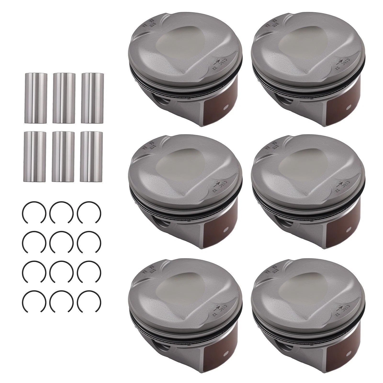 Supercharged Piston Assembly for Jaguar Land Rover (AJ126) 3.0L V6