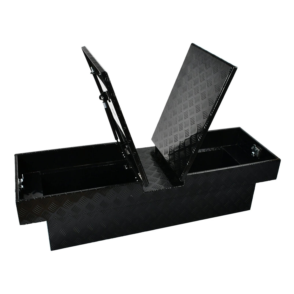 60" Aluminum Double Lid Gull Wing Tool Box for Truck Pickup