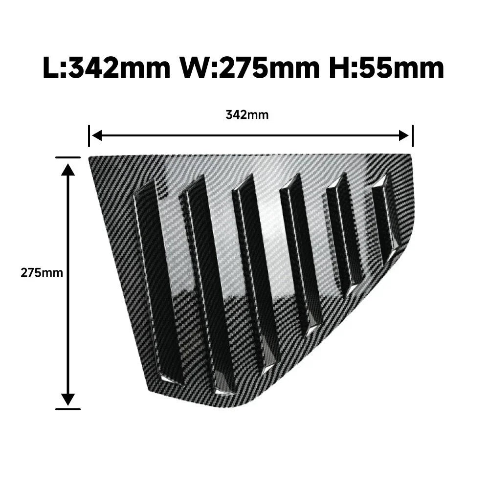 Rear Window Louvers Shutter Vent Cover for Golf Mk8 Hatchback (2021-2024)