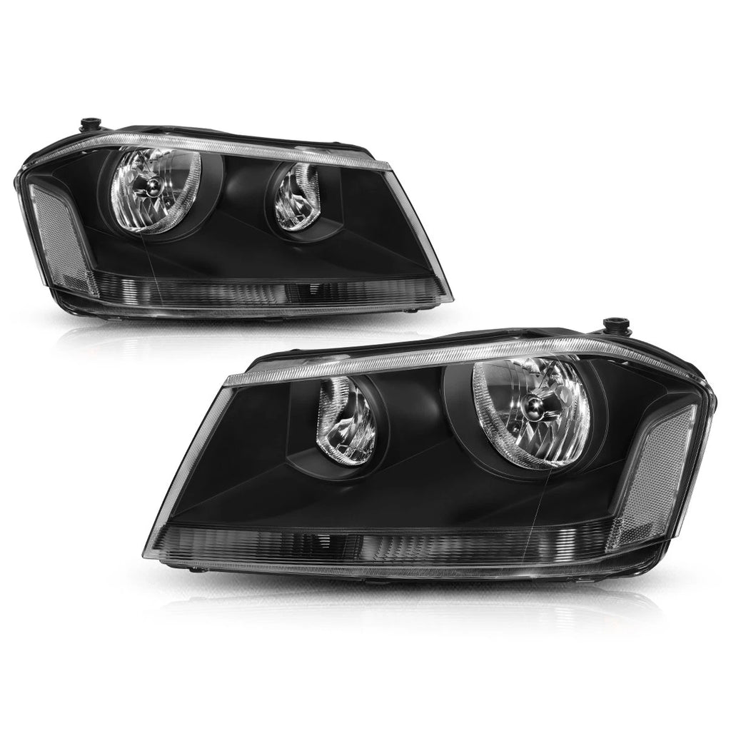 Factory Style Black Housing Clear Corner Headlight for Dodge Avenger (2008–2014)