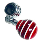 Steering Wheel Spinner Suicide Knob Red White Striped for Universal