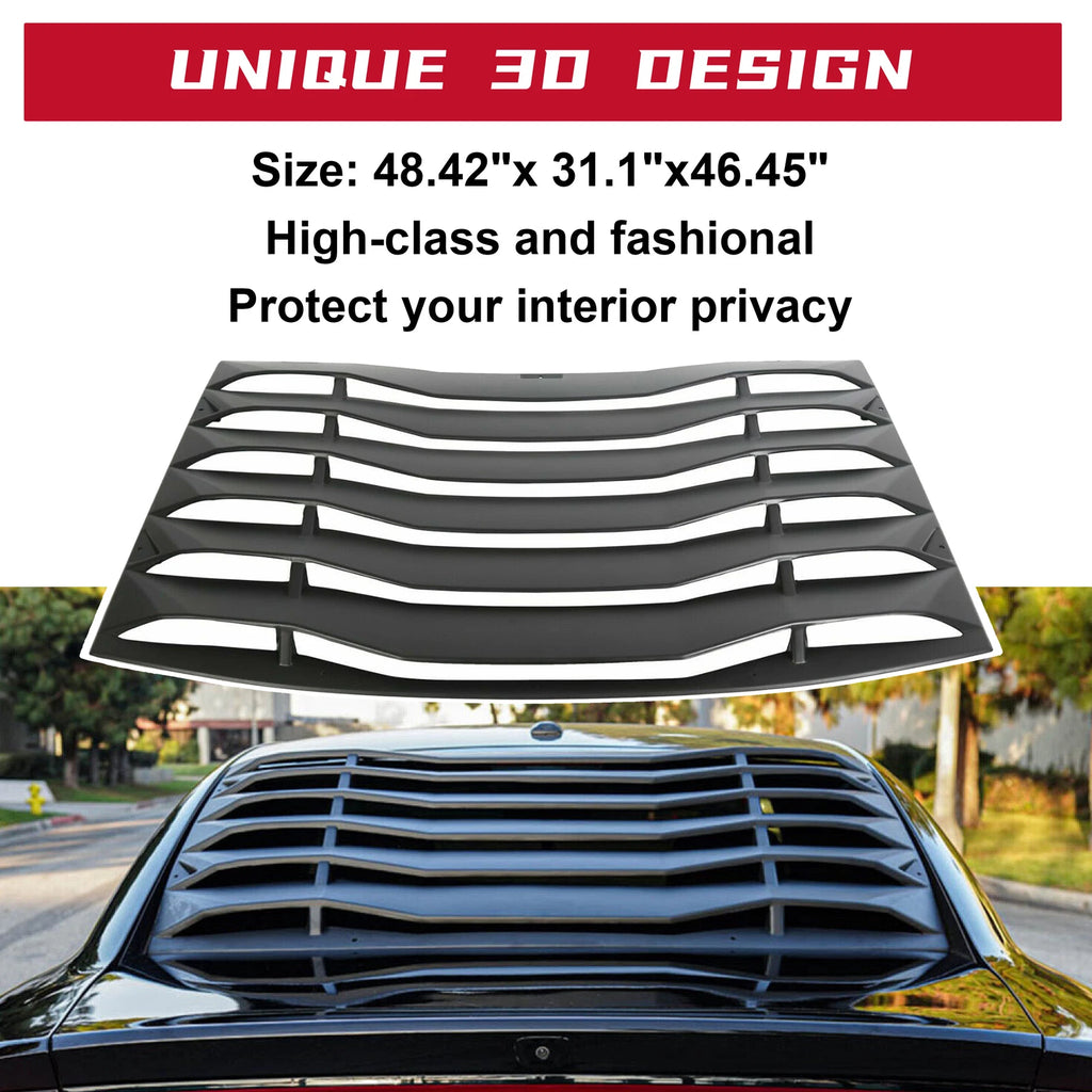 Rear Window Louver Cover Sunshade for Dodge Charger (2011-2023)