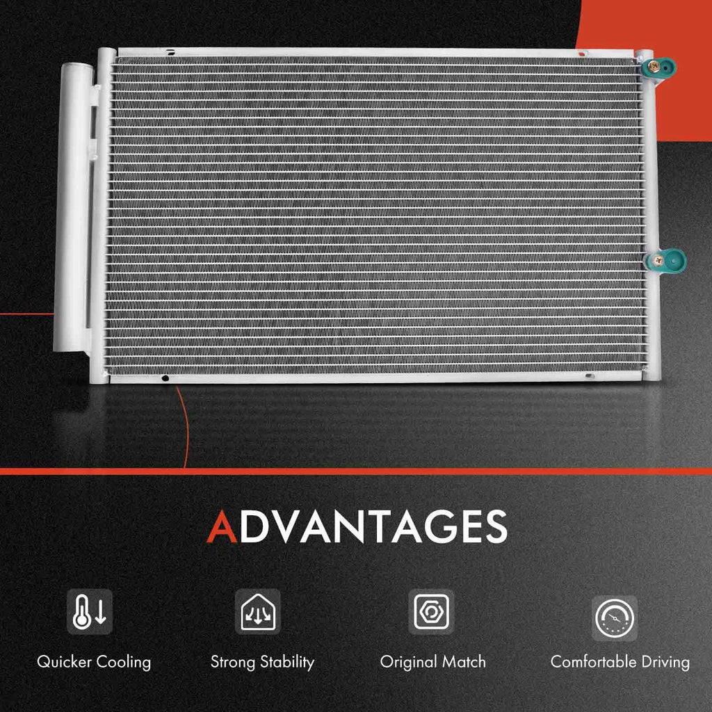 Aluminum Radiator & A/C Condenser w/ Drier for Toyota Prius (2004â2009)