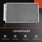 Aluminum Radiator & A/C Condenser w/ Drier for Toyota Prius (2004â2009)