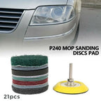 Pad Polishing 21PCS 3inch 75mm Bit Adapters Cleaning for Polisher Drill