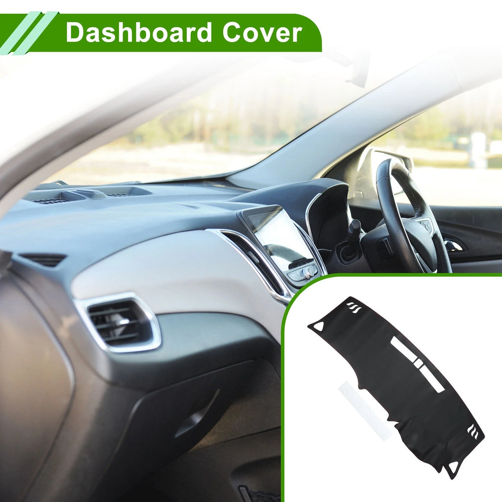 Dashboard Cover for Chevrolet Equinox (2018–2019) Dash Mat Carpet Black Red