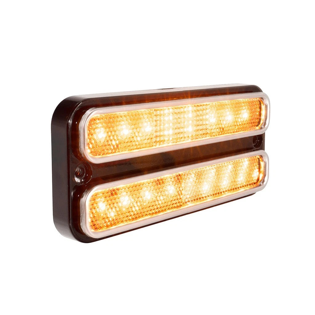 Side Marker Lights Set Clear Lens Red Amber LED for 1968–1972 Chevy Truck