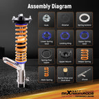 Coilovers Struts Kit for Honda Civic Si EP3 (2002-2005)