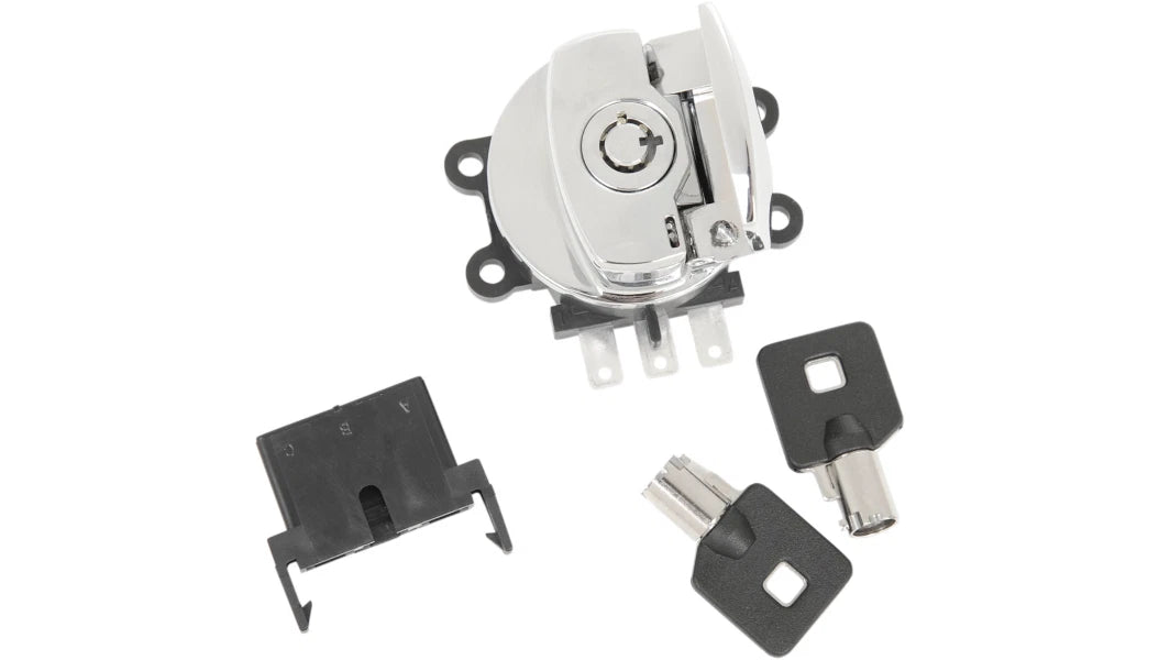 Side Hinge Ignition Switch Chrome for Harley Davidson