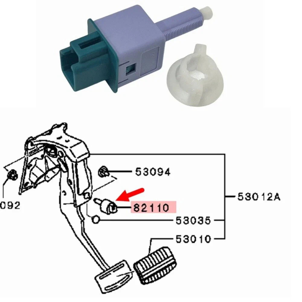 Brake Pedal Stop Light Switch for Mitsubishi ASX RVR Outlander Eclipse Cross (2010-2023)