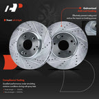 Front Side Drilled Brake Rotors for Mercedes-Benz C320 E320 E420 SLK300 (2001–2005)