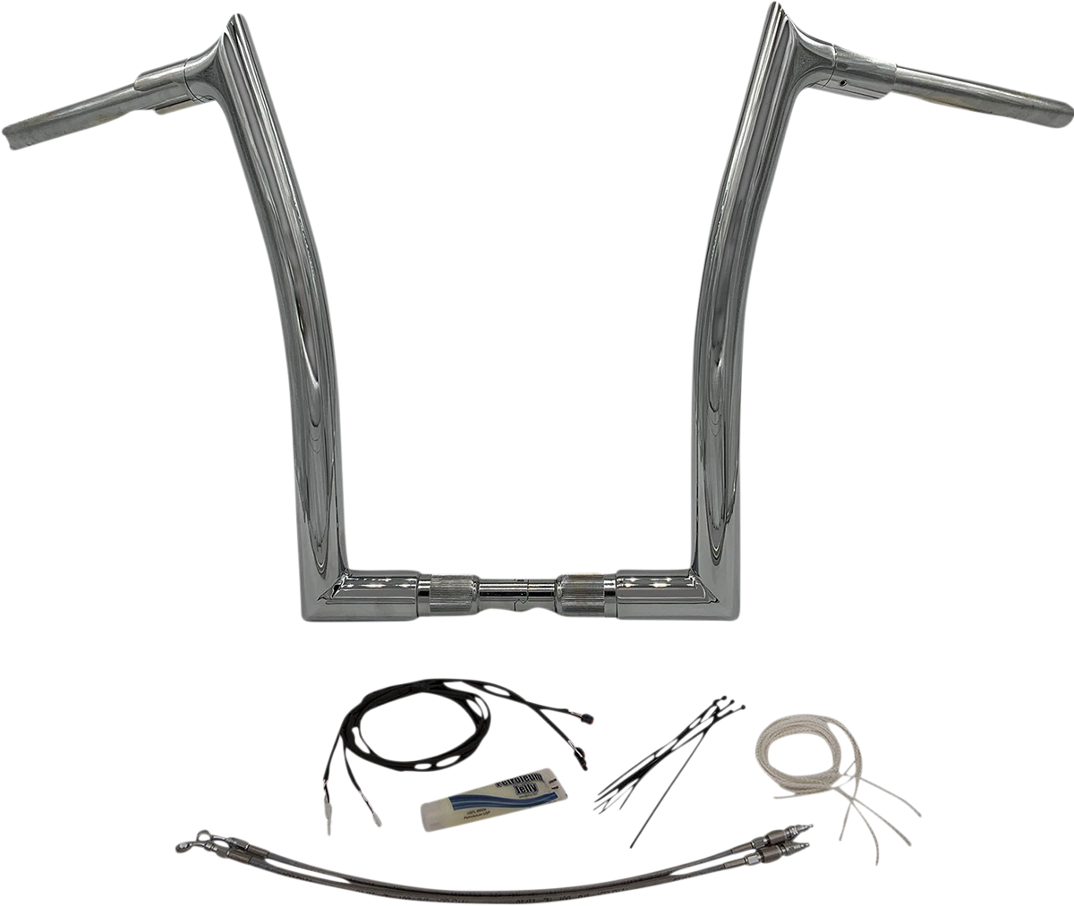 1-1/2" EZ Install Pointed Top Handlebar Kit for Harley Davidson (2016–2023) - Chrome