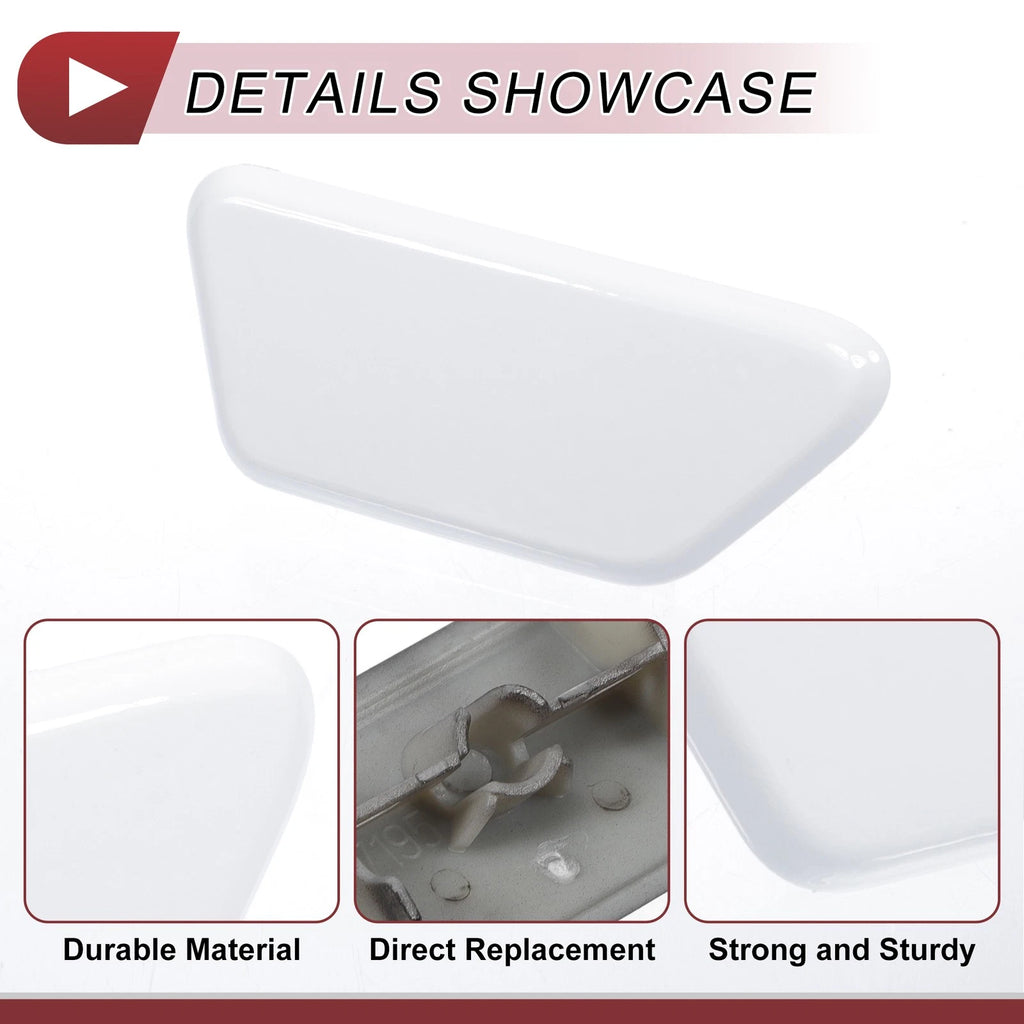 Front Right Washer Nozzle Cover Cap for Mitsubishi Outlander XL (2013–2015) White