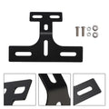 License Plate Holder for Motorcycle (Rear Tail Light Bracket, Black)