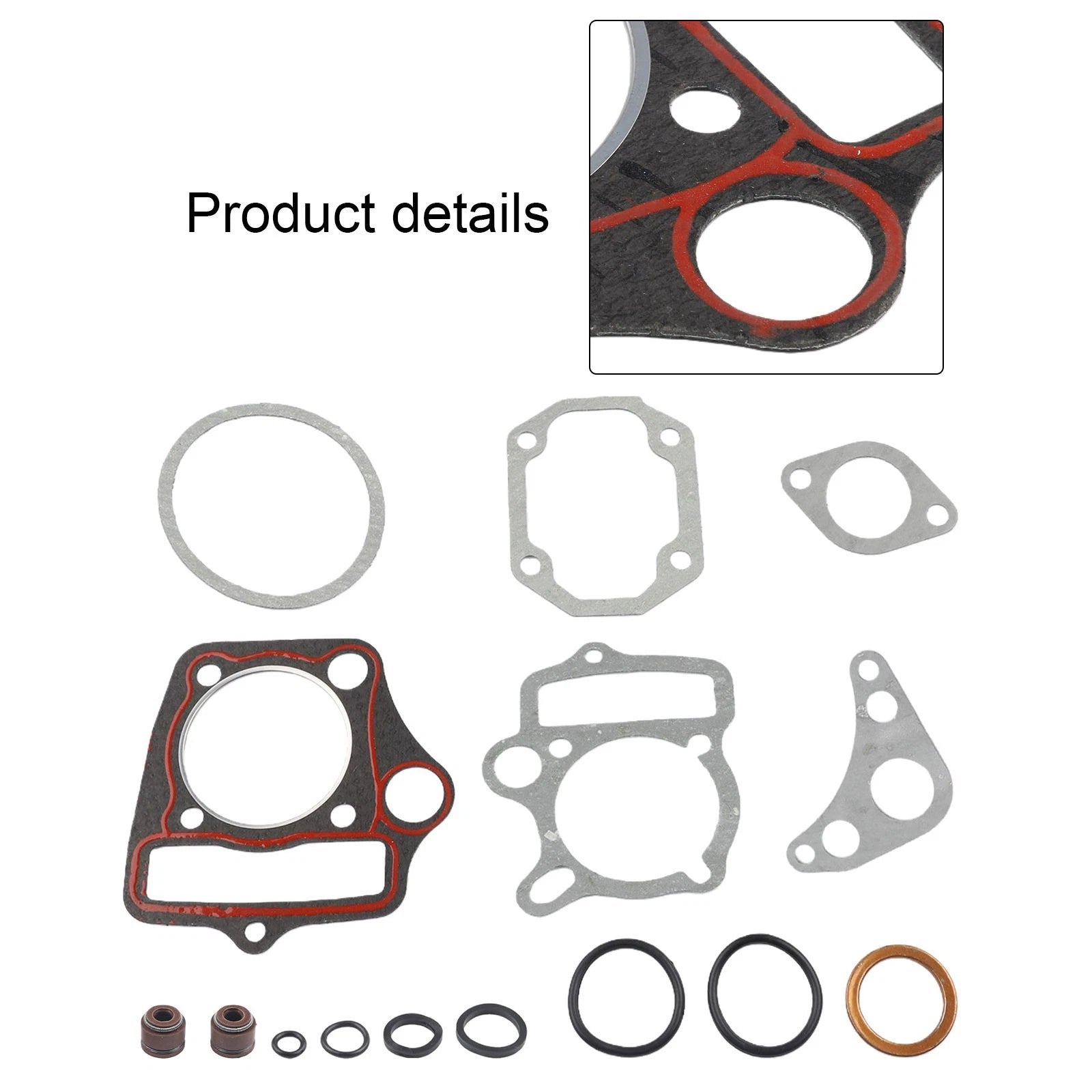 Set of 52 4mm Cylinder Gaskets for 110cc 125cc Dirt Bikes
