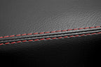 Leather Console Lid Armrest Cover for Volkswagen Atlas (2018–2021) Red Stitch