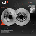 Front Disc Brake Rotors & Ceramic Pads for BMW 525i 2001–2003 528i 1997–2000