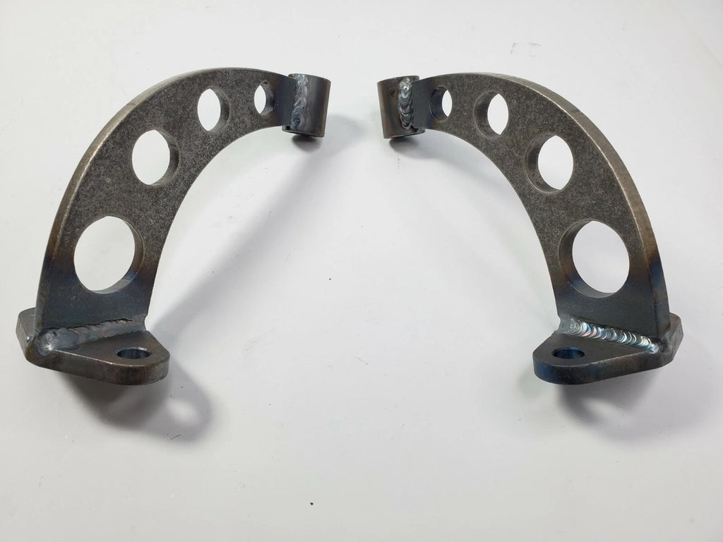 Pair Drilled Headlight Stands Chrome for Dietz Buckets Custom Steel Frame (—)