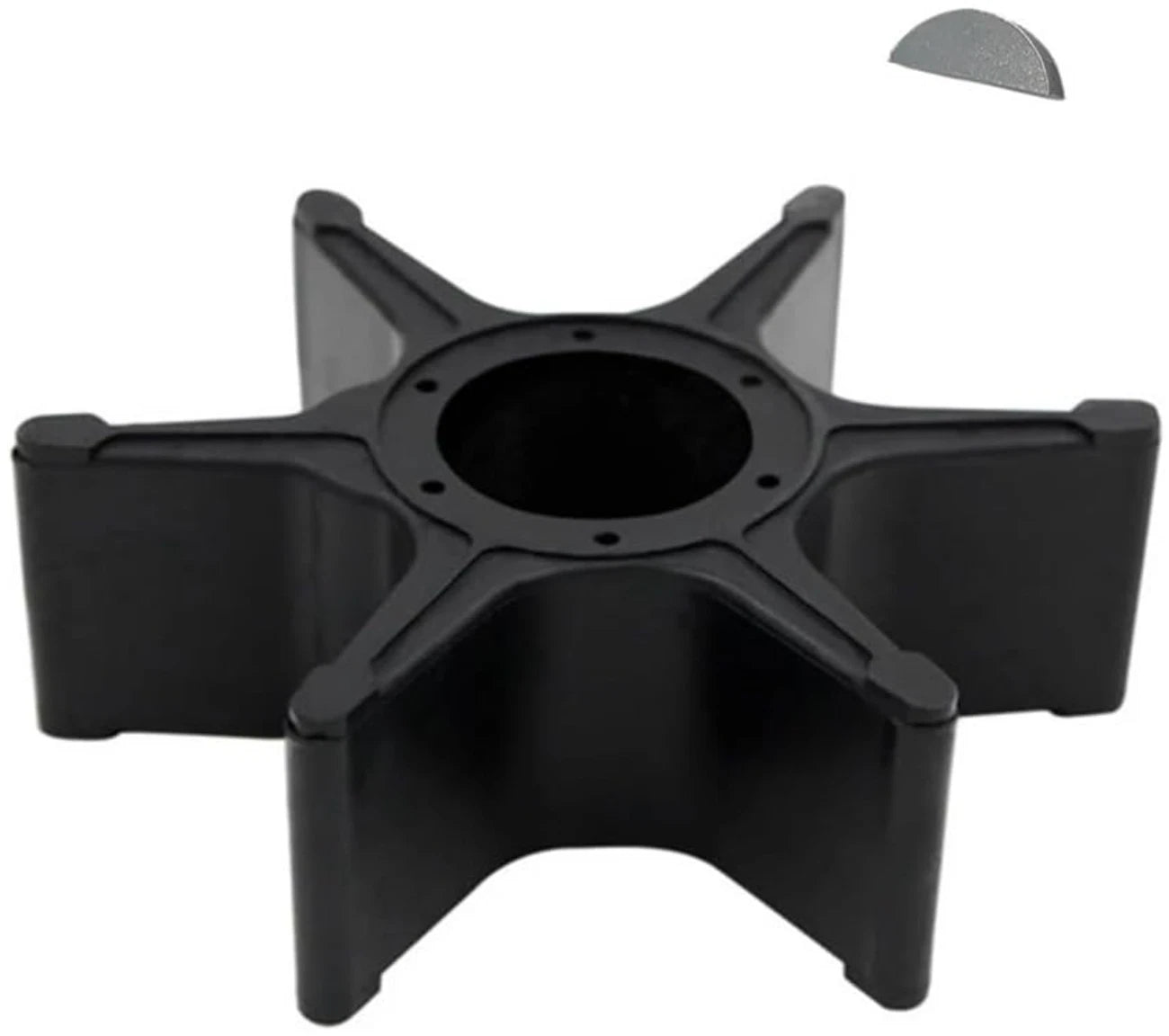 Water Pump Impeller with Key for Suzuki 2 Stroke 25 HP Outboard (17461-94L00)
