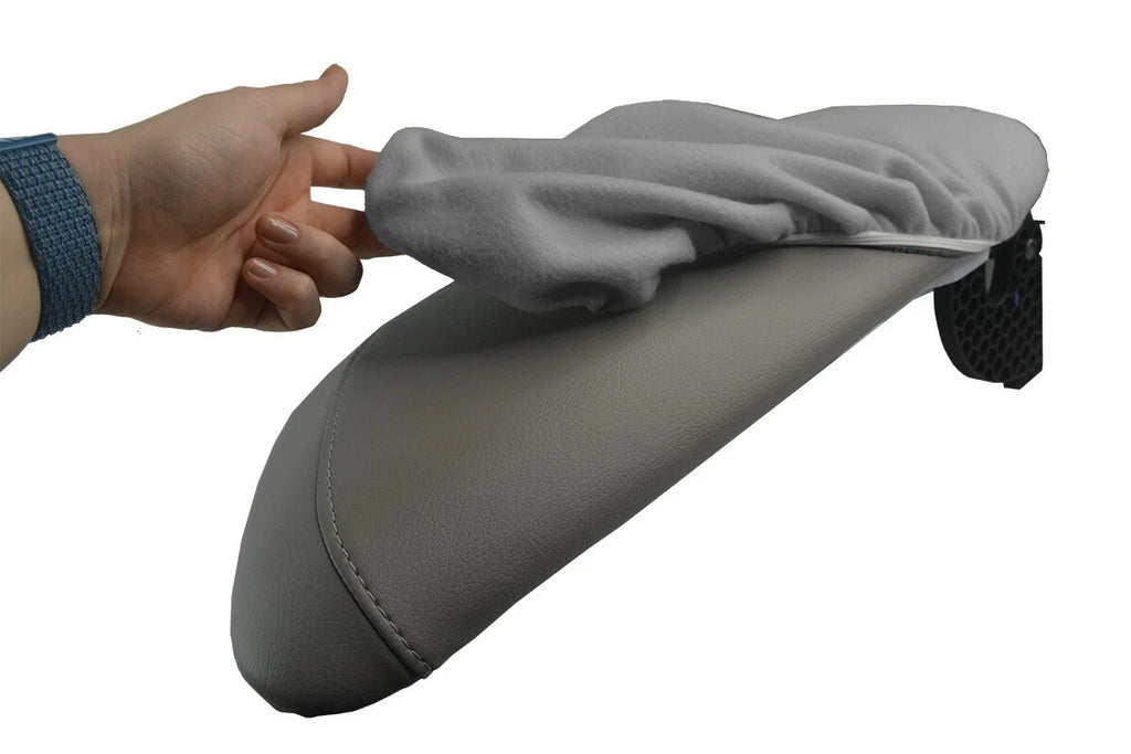 Fleece Console Lid Armrest Cover for Toyota Camry (2018–2021) Gray