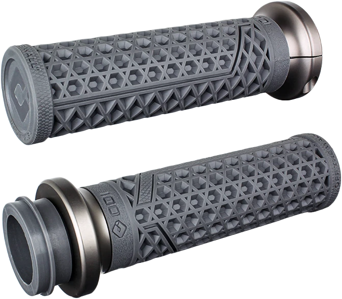 Handlebar Grips for ODI Vans Signature Indian TBW (1-Inch, Graphite/Gun Metal)