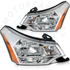 Set of 2 Headlight Assemblies for Ford Focus Sedan (2008–2011)